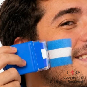 MAQUILLAJE BANDERITA ARGENTINA EN BARRA 6 GR (PACK X 3)